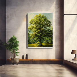 Peinture Arbre Couleur, art mural décoration nature