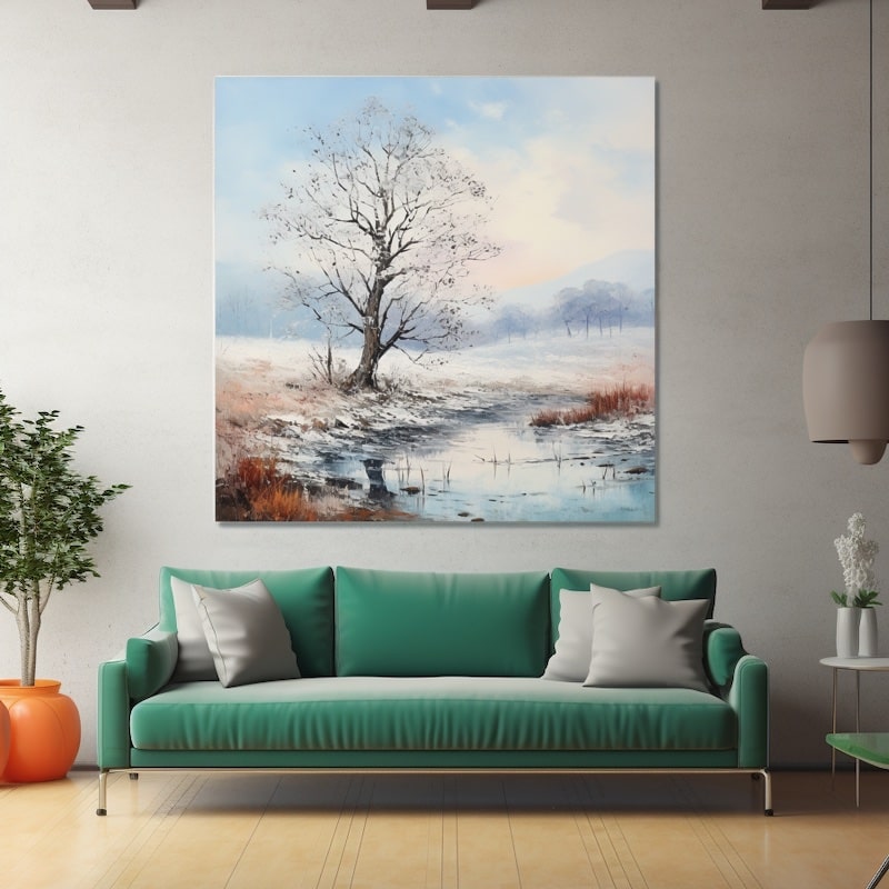 Peinture Arbre En Hiver