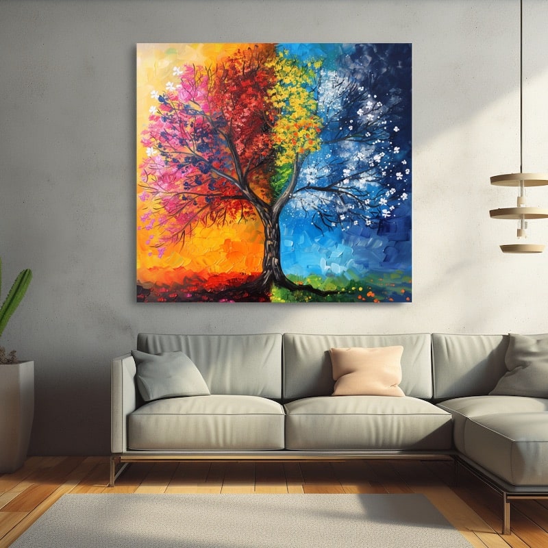 Peinture Arbre Saisons