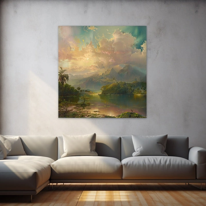 Peinture Art Paysage, art mural décoration nature