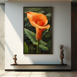 Peinture Arum Fleur, art mural décoration nature
