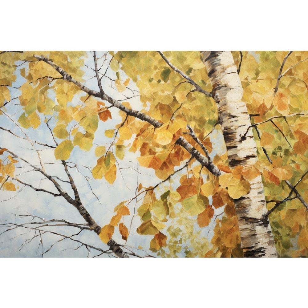 Peinture Automne Bouleau