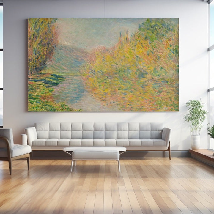 Peinture Automne Monet, art mural décoration nature