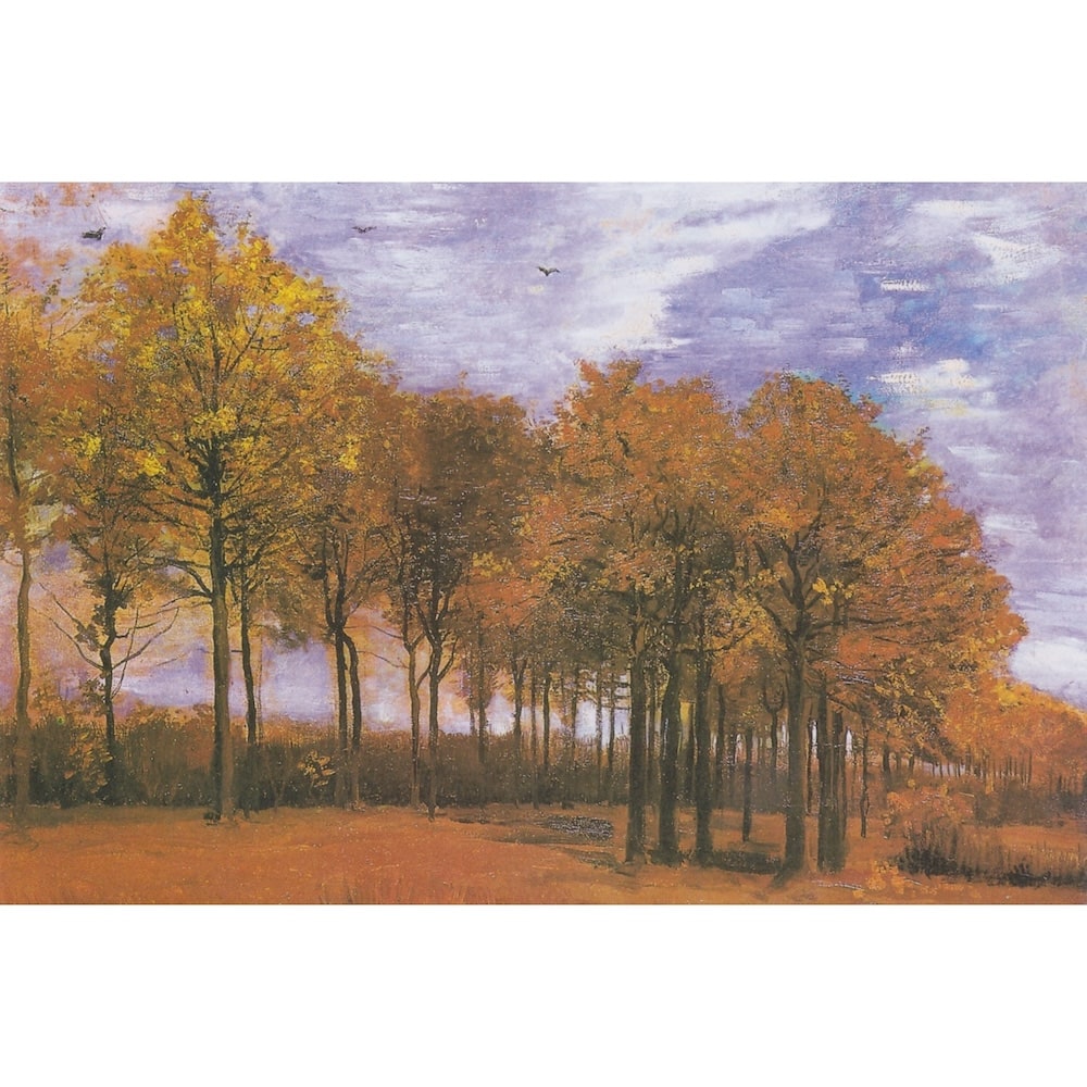 Peinture Automne Van Gogh, art mural décoration nature