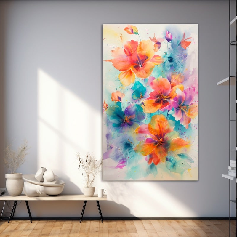 Peinture Avec Des Fleurs