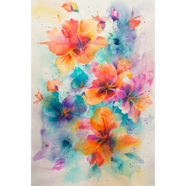 Peinture avec des Fleurs, art mural décoration nature
