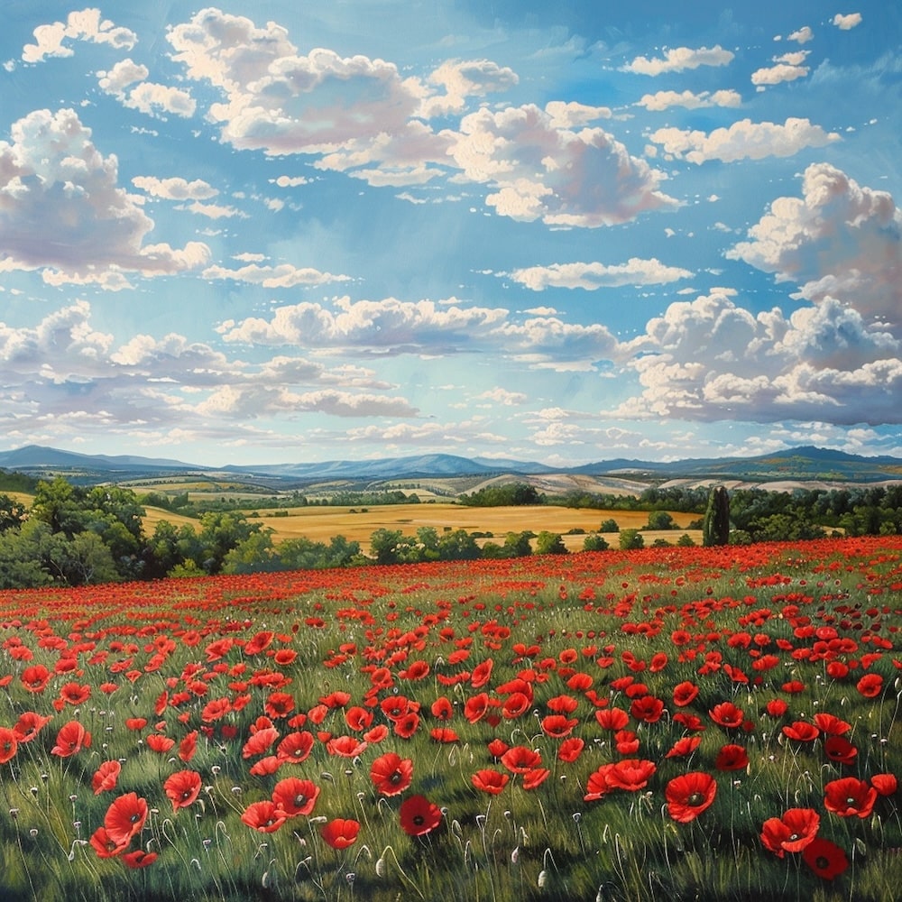 Peinture Avec Des Coquelicots