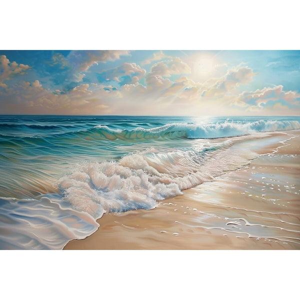 Peinture Bord de Plage, art mural décoration nature