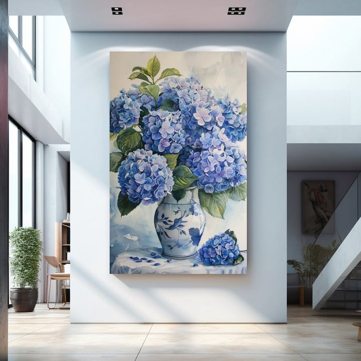 Peinture Bouquet D’Hortensias