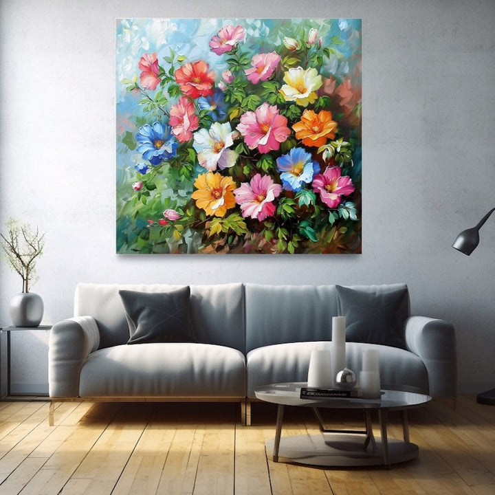 Peinture Bouquet De Fleurs Au Couteau