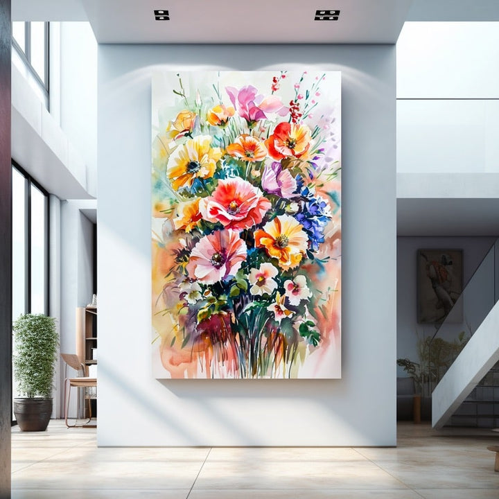 Peinture Bouquet De Fleurs Contemporain