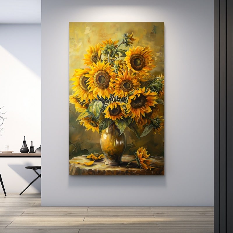 Peinture Bouquet De Tournesol