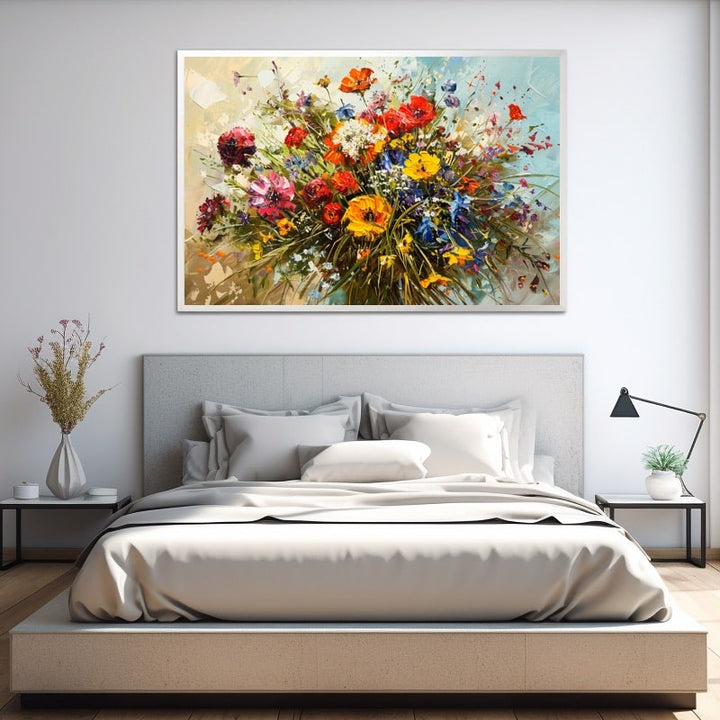 Peinture Bouquet Fleurs Des Champs