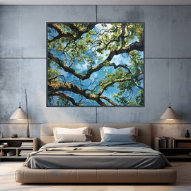 Peinture Branche D'Arbre, art mural décoration nature