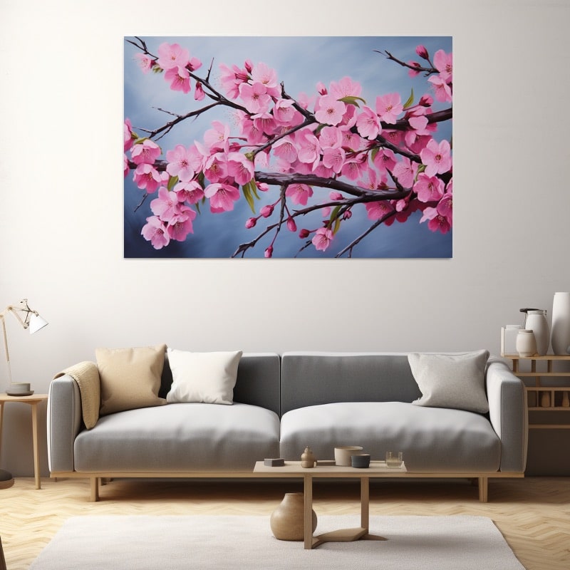 Peinture Branche De Cerisier Japonais
