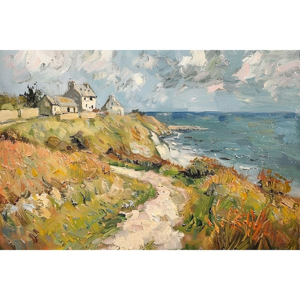 Peinture Mer Bretagne, art mural décoration nature
