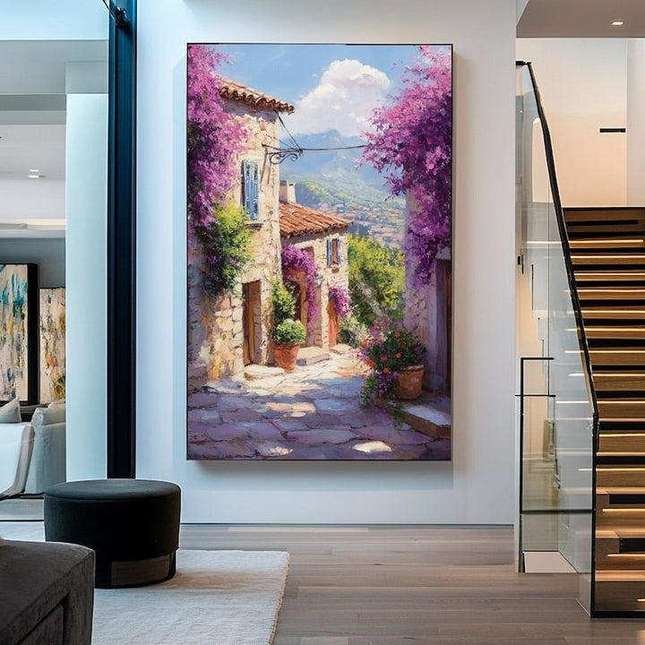 Peinture Callas, art mural décoration nature