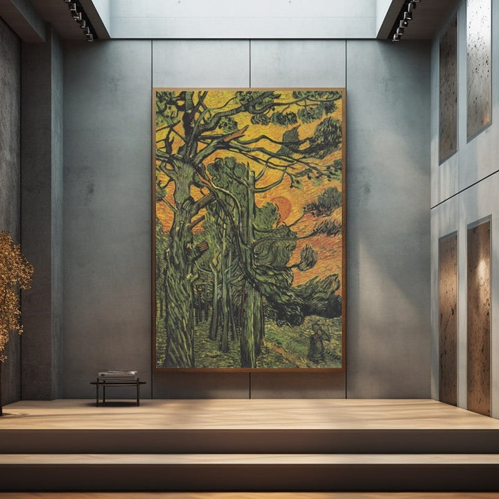 Peinture Célèbre Coucher de Soleil, art mural décoration nature