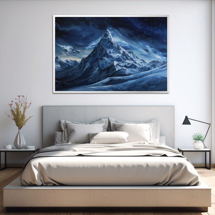 Peinture Chambre Montagne, art mural décoration nature
