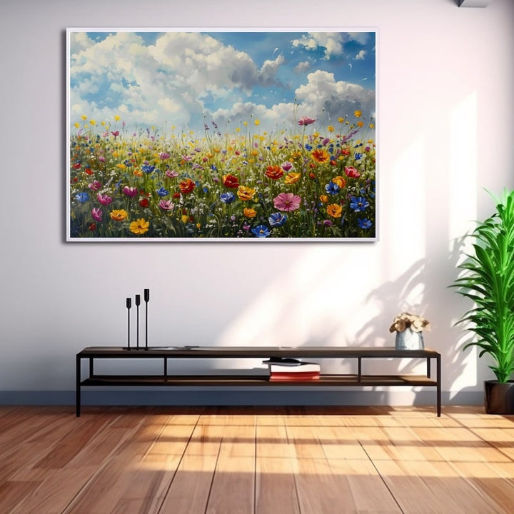 Peinture Champ De Fleurs
