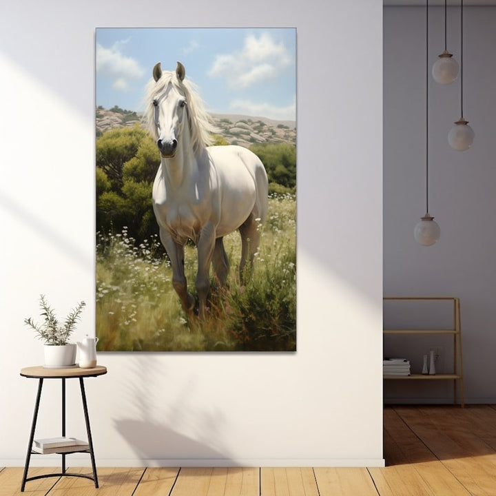 Peinture Cheval Espagnol, art mural décoration nature