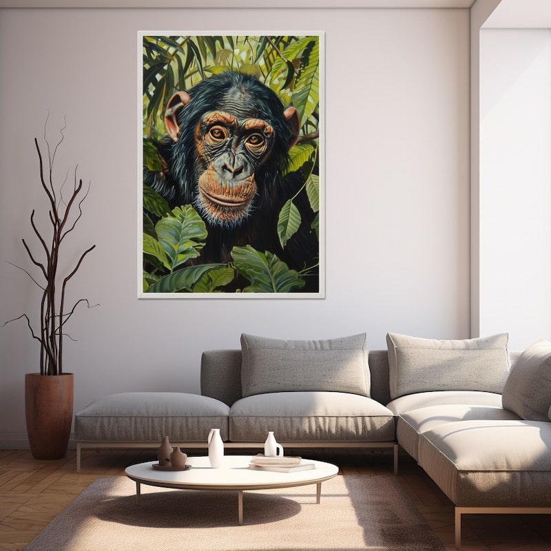 Peinture Chimpanzé