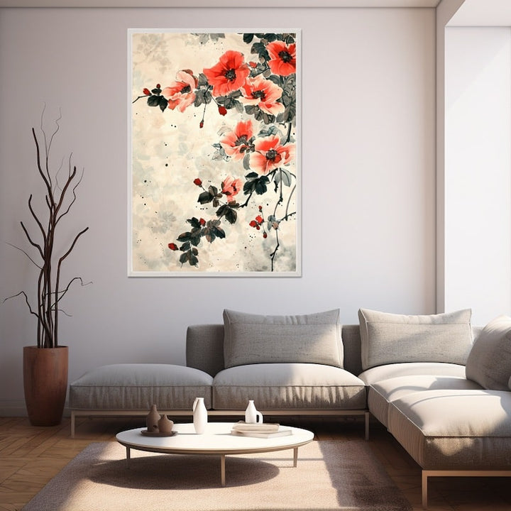 Peinture Chinoise Fleurs