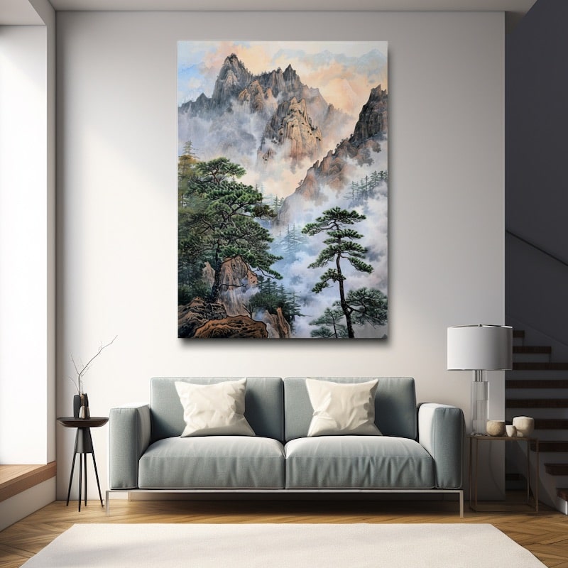 Peinture Chinoise Montagne