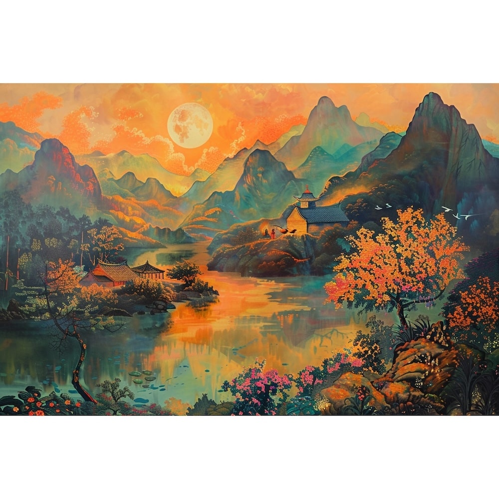 Peinture Chinoise de Paysage