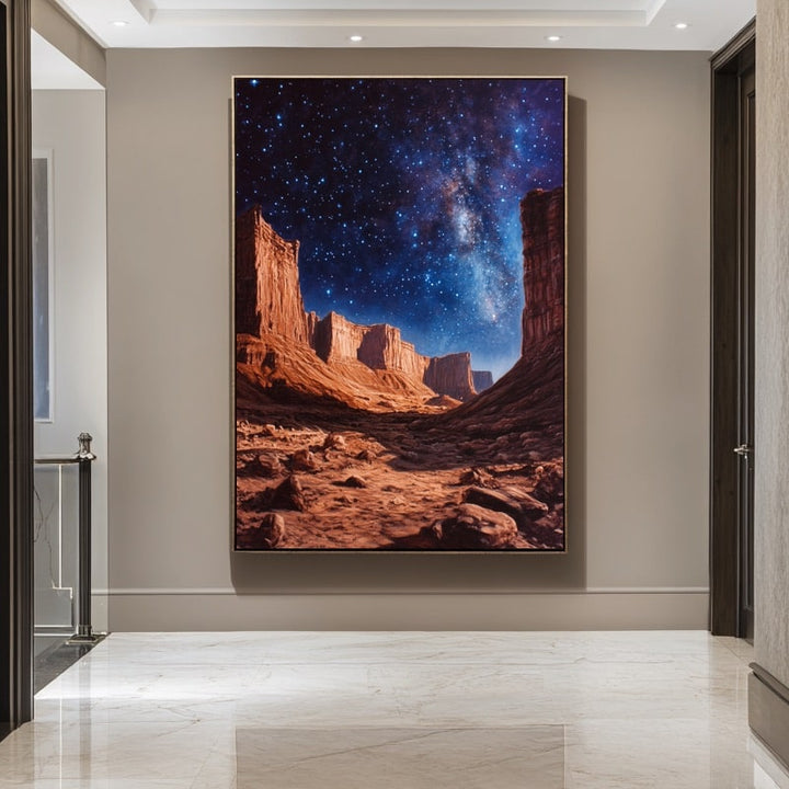 Peinture Ciel de Nuit, art mural décoration nature