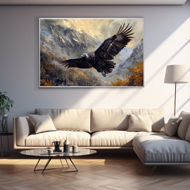 Peinture Condor, art mural décoration nature