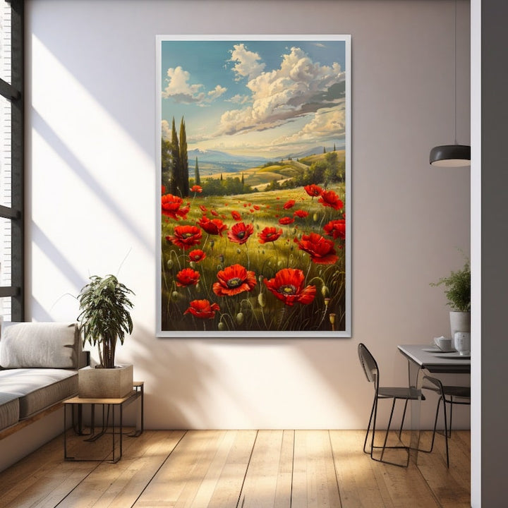 Peinture Coquelicots à L'Huile