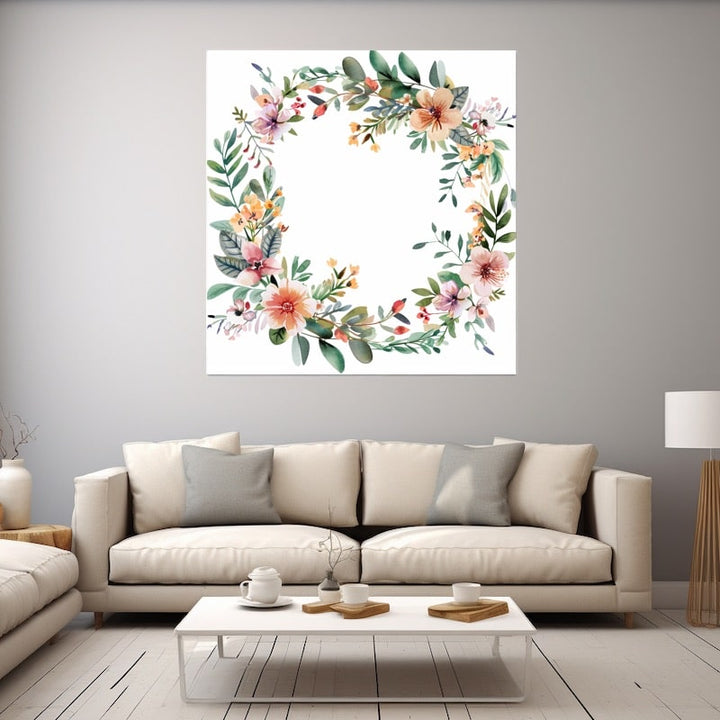 Peinture Couronne De Fleurs