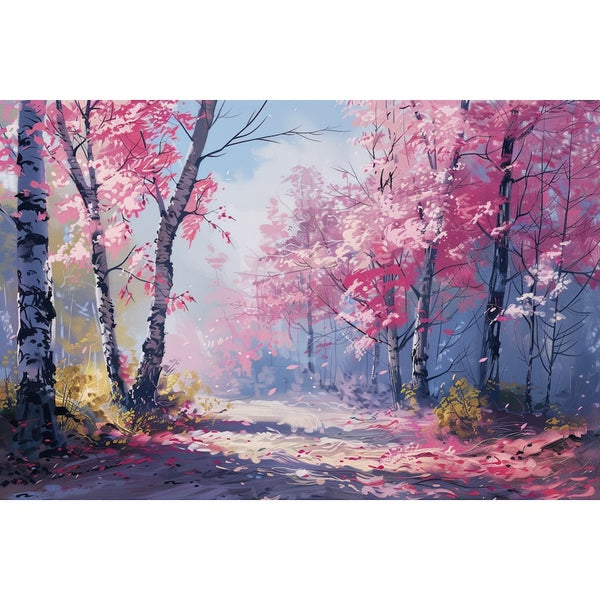 Peinture D Arbres En Fleurs