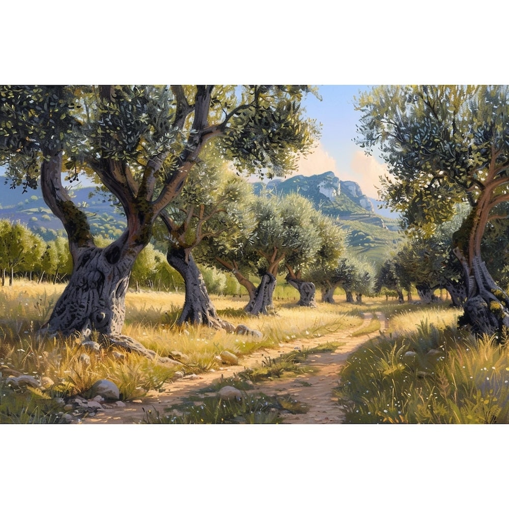 Peinture D Oliviers En Provence