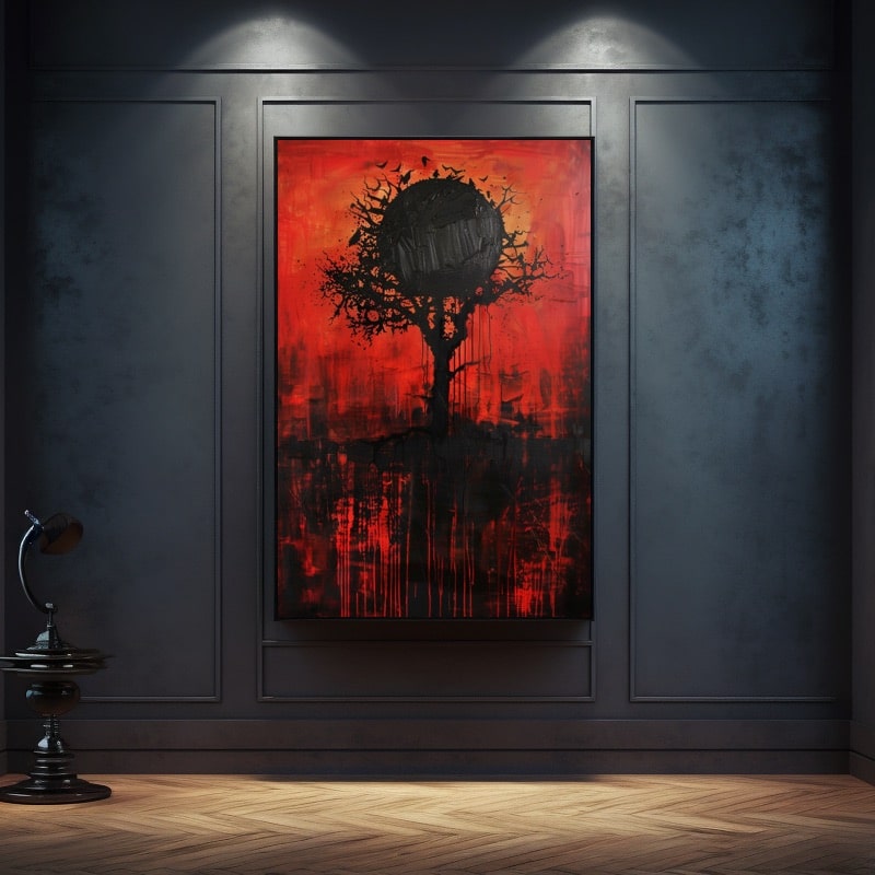 Peinture D'Arbre Abstraite