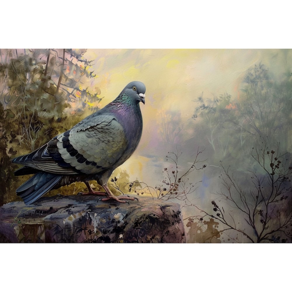 Peinture D'un Pigeon