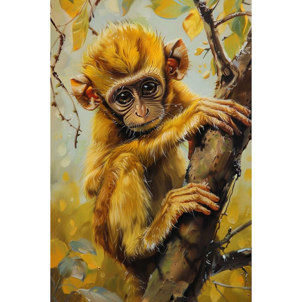 Peinture de Singe sur Toile, art mural décoration nature