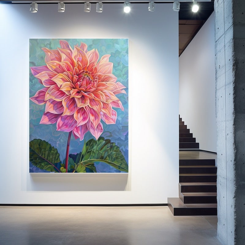 Peinture Dahlia