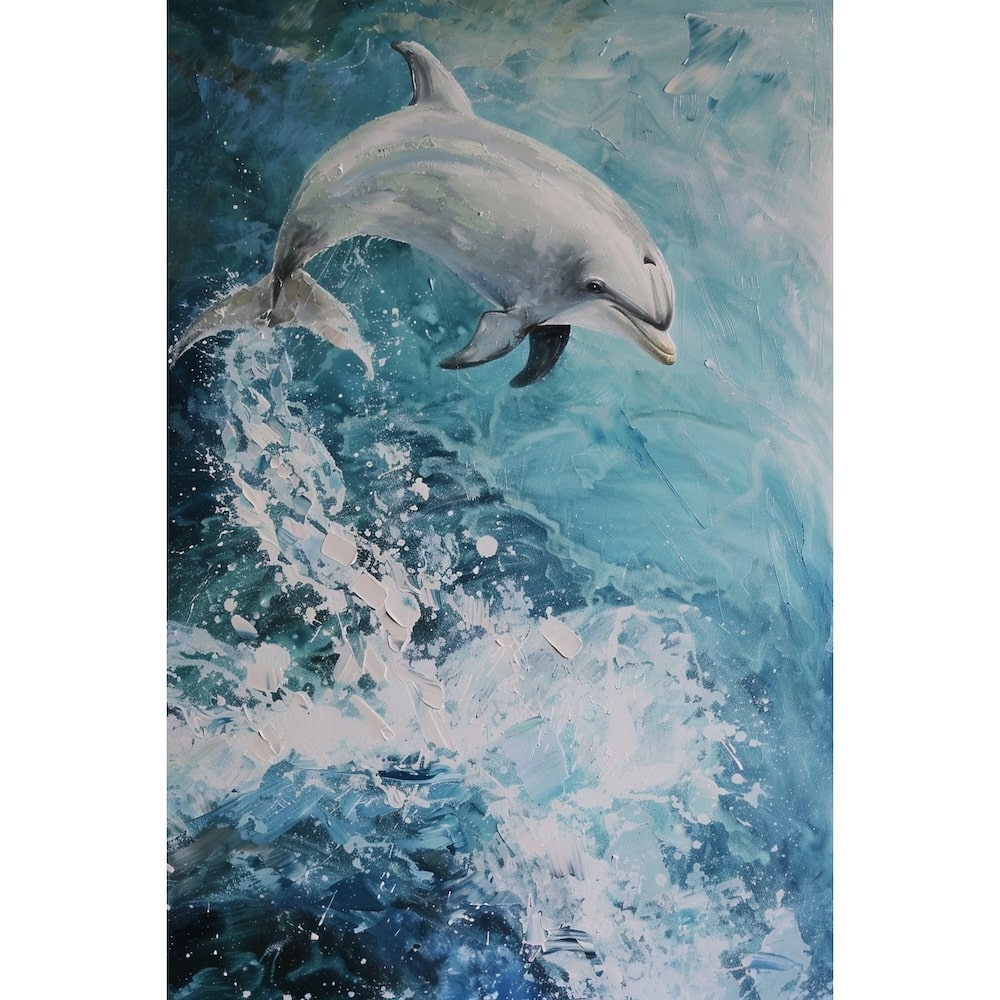 Peinture Dauphin Sur Toile