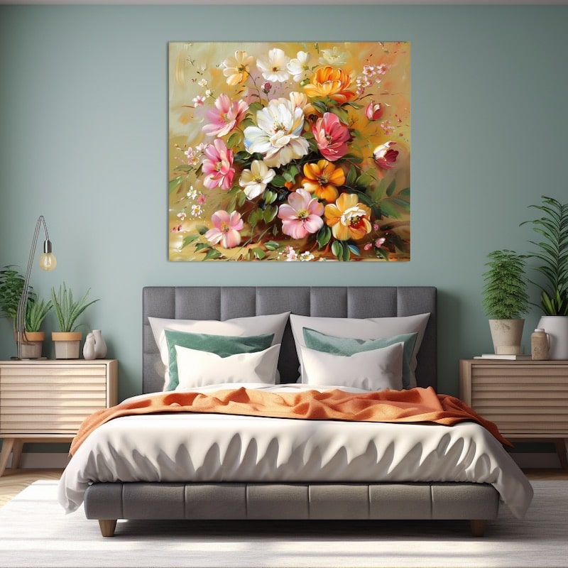 Peinture De Bouquet De Fleurs