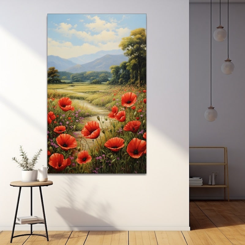 Peinture De Coquelicots à L'Huile