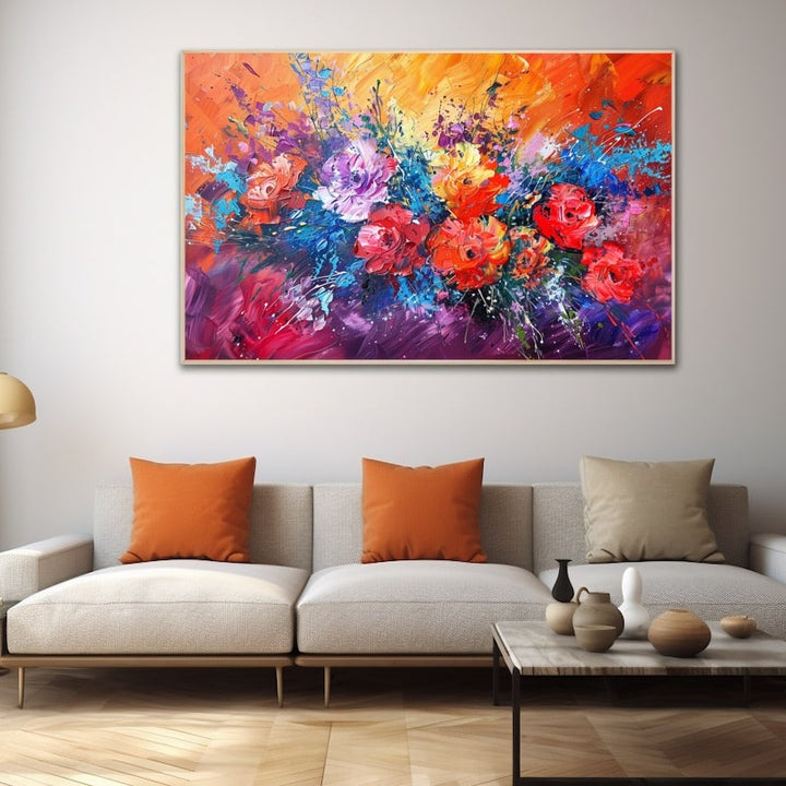 Peinture De Fleurs Abstraites