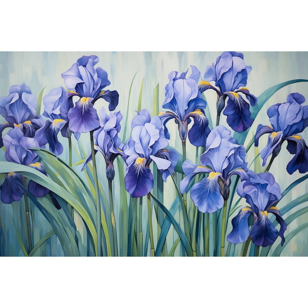 Peinture De Fleurs Iris