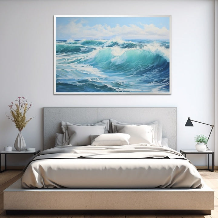 Peinture de la Mer À l'Huile, art mural décoration nature