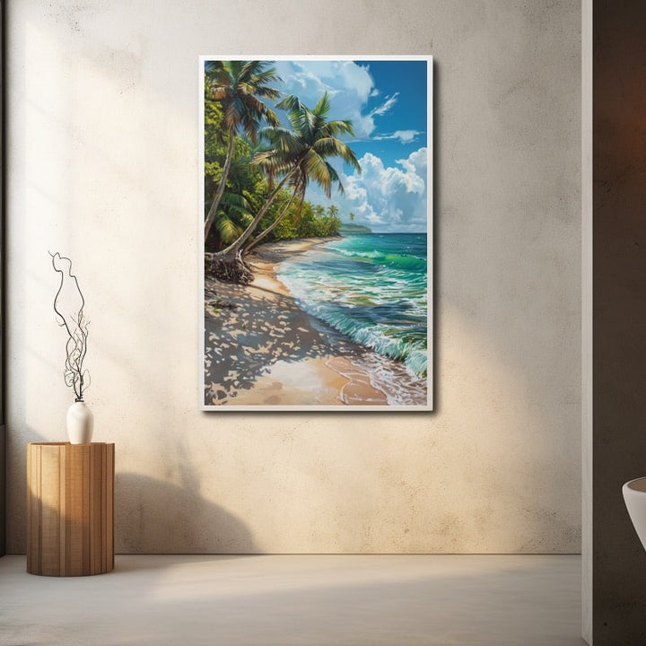 Peinture de la Plage, art mural décoration nature
