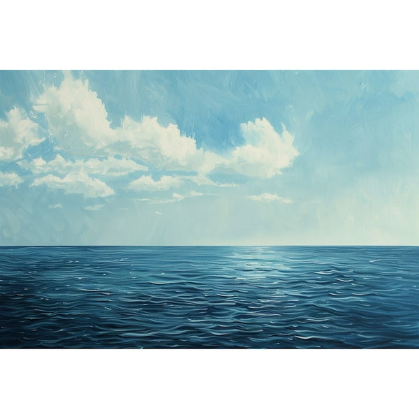 Peinture Mer Calme, art mural décoration nature