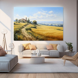 Peinture De Paysage En Campagne