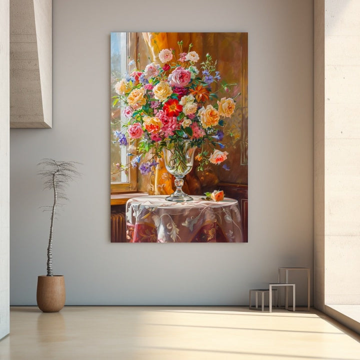 Peinture De Vase De Fleurs
