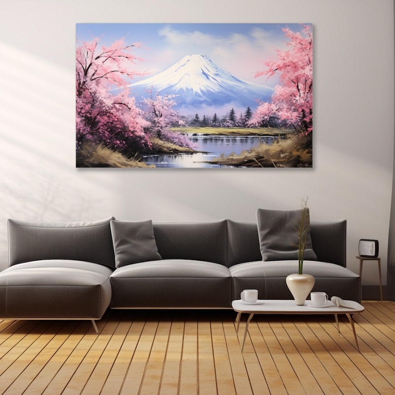 Peinture Des Fleurs De Cerisier Du Japon
